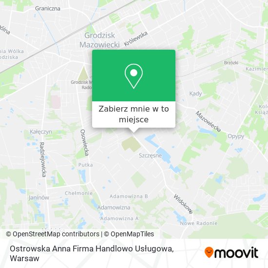 Mapa Ostrowska Anna Firma Handlowo Usługowa