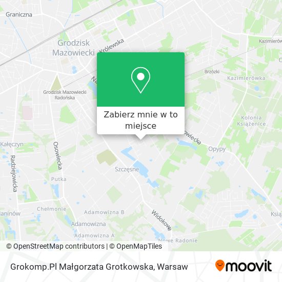 Mapa Grokomp.Pl Małgorzata Grotkowska