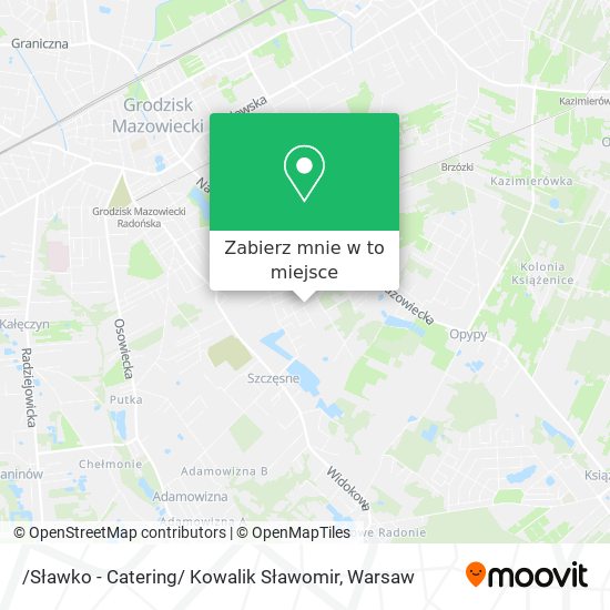 Mapa /Sławko - Catering/ Kowalik Sławomir