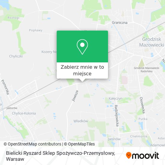 Mapa Bielicki Ryszard Sklep Spożywczo-Przemysłowy