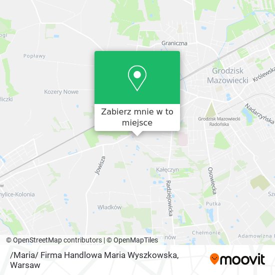 Mapa /Maria/ Firma Handlowa Maria Wyszkowska