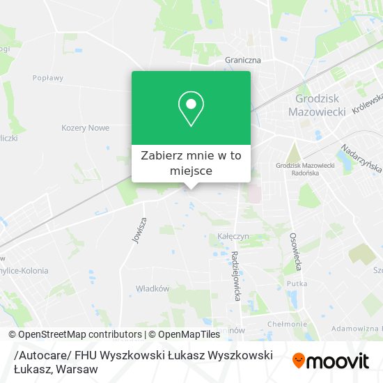 Mapa /Autocare/ FHU Wyszkowski Łukasz Wyszkowski Łukasz