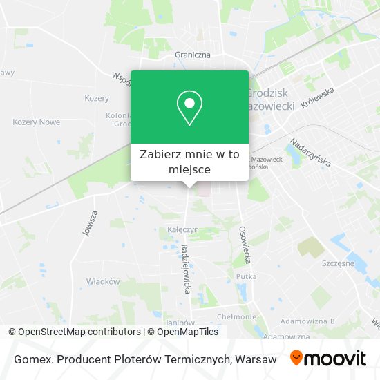 Mapa Gomex. Producent Ploterów Termicznych