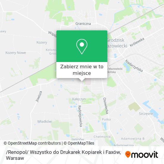 Mapa /Renopol/ Wszystko do Drukarek Kopiarek i Faxów