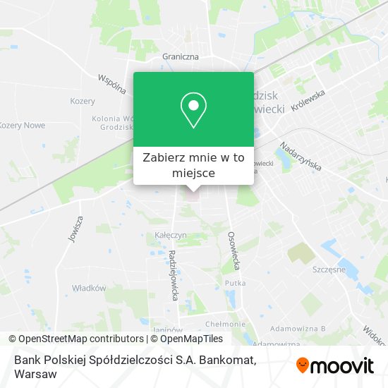 Mapa Bank Polskiej Spółdzielczości S.A. Bankomat