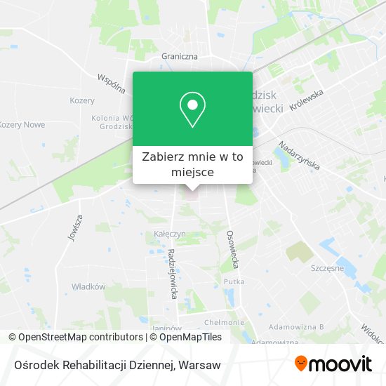 Mapa Ośrodek Rehabilitacji Dziennej