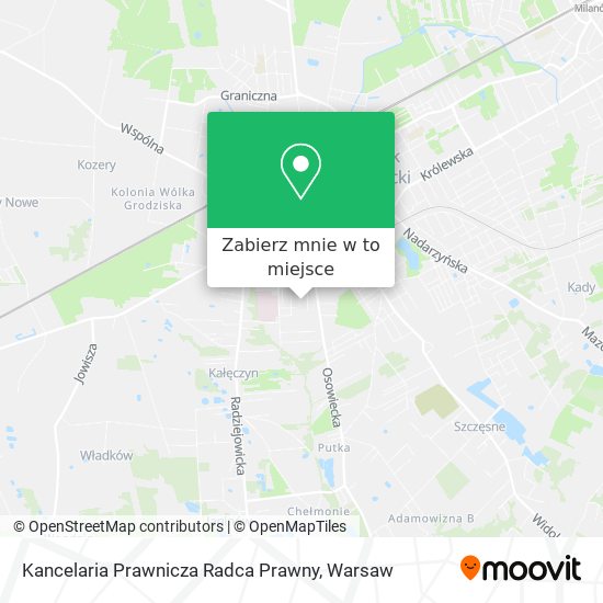 Mapa Kancelaria Prawnicza Radca Prawny