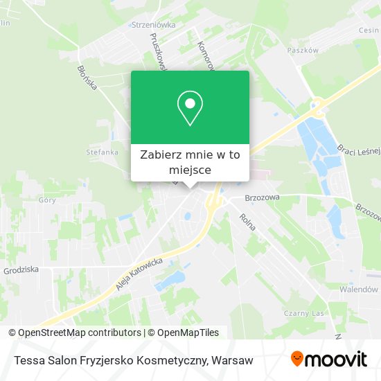 Mapa Tessa Salon Fryzjersko Kosmetyczny