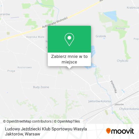 Mapa Ludowy Jeździecki Klub Sportowyu Wasyla Jaktorów