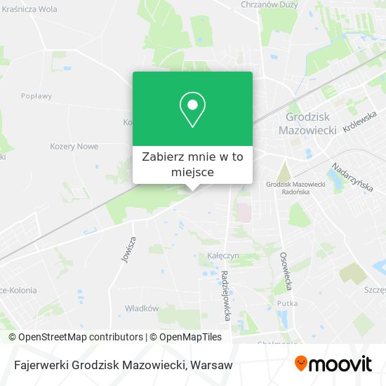 Mapa Fajerwerki Grodzisk Mazowiecki