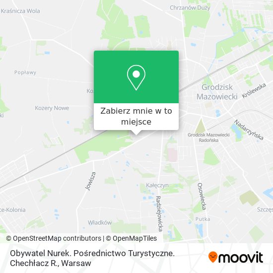 Mapa Obywatel Nurek. Pośrednictwo Turystyczne. Chechłacz R.