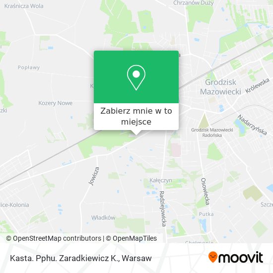 Mapa Kasta. Pphu. Zaradkiewicz K.