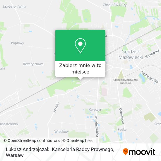 Mapa Łukasz Andrzejczak. Kancelaria Radcy Prawnego