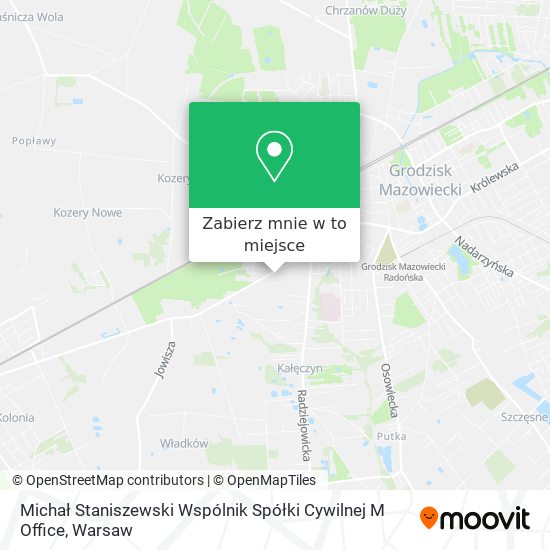 Mapa Michał Staniszewski Wspólnik Spółki Cywilnej M Office