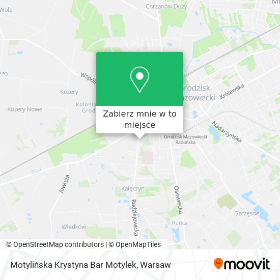 Mapa Motylińska Krystyna Bar Motylek