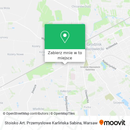 Mapa Stoisko Art. Przemysłowe Karlińska Sabina