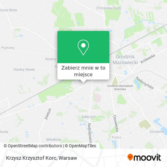 Mapa Krzysz Krzysztof Korc