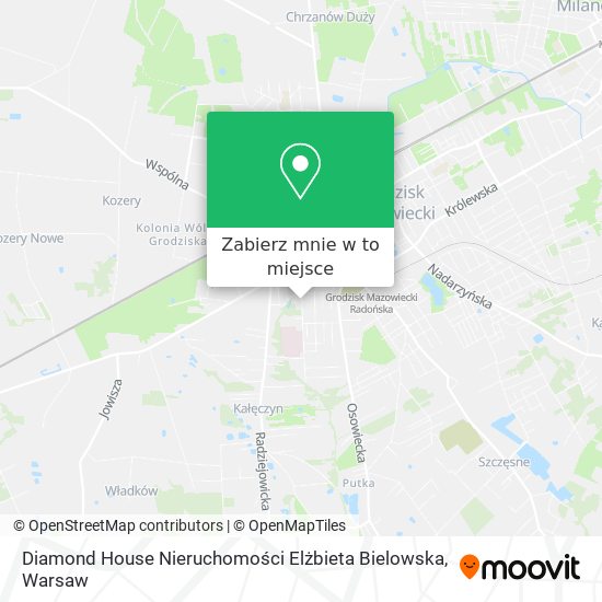 Mapa Diamond House Nieruchomości Elżbieta Bielowska