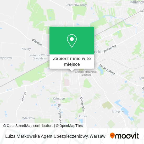 Mapa Luiza Markowska Agent Ubezpieczeniowy