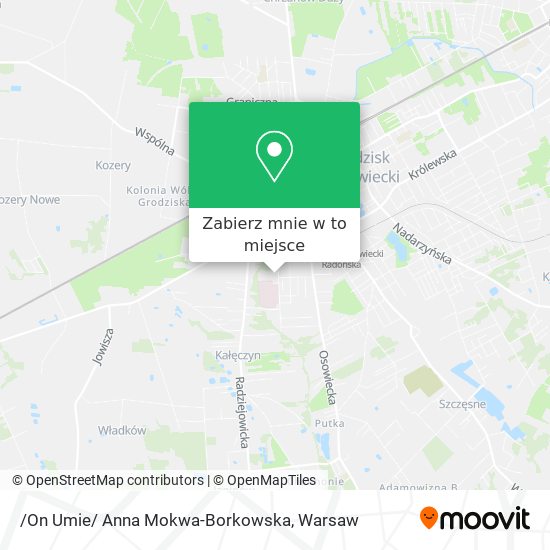 Mapa /On Umie/ Anna Mokwa-Borkowska