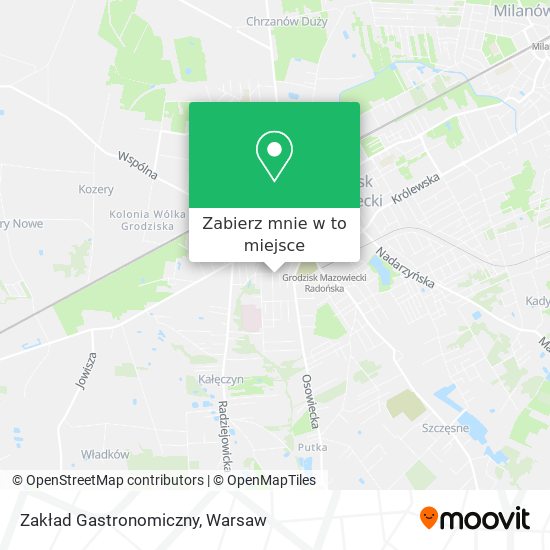 Mapa Zakład Gastronomiczny