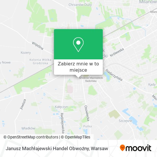 Mapa Janusz Machłajewski Handel Obwoźny