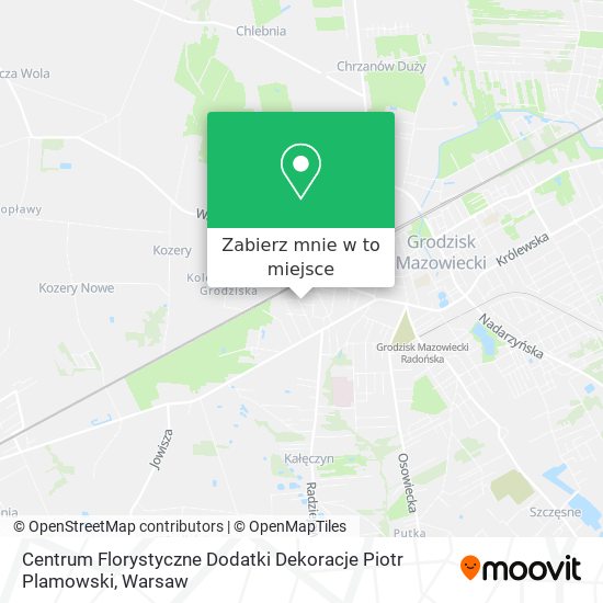 Mapa Centrum Florystyczne Dodatki Dekoracje Piotr Plamowski