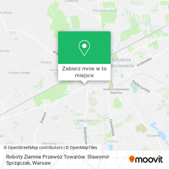 Mapa Roboty Ziemne Przewóz Towarów. Sławomir Sprzączak