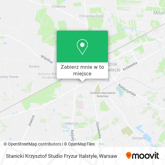 Mapa Stanicki Krzysztof Studio Fryzur Italstyle