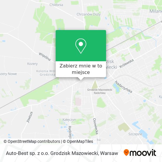 Mapa Auto-Best sp. z o.o. Grodzisk Mazowiecki