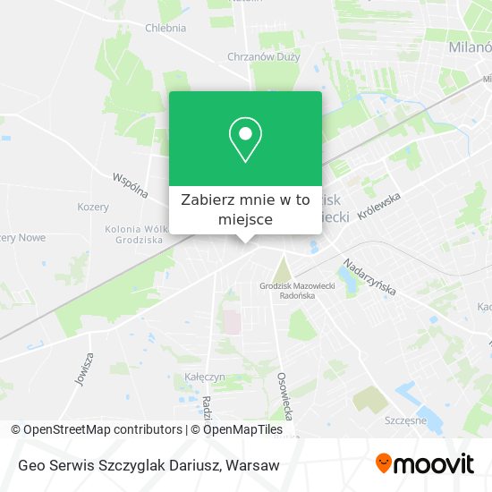 Mapa Geo Serwis Szczyglak Dariusz