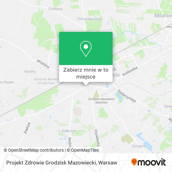 Mapa Projekt Zdrowie Grodzisk Mazowiecki