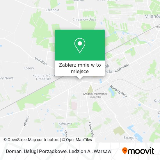 Mapa Doman. Usługi Porządkowe. Ledzion A.