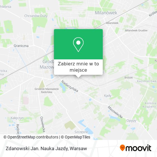 Mapa Zdanowski Jan. Nauka Jazdy