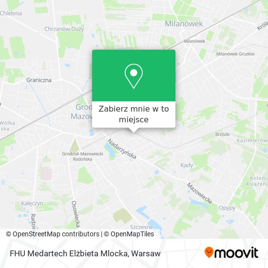 Mapa FHU Medartech Elżbieta Mlocka