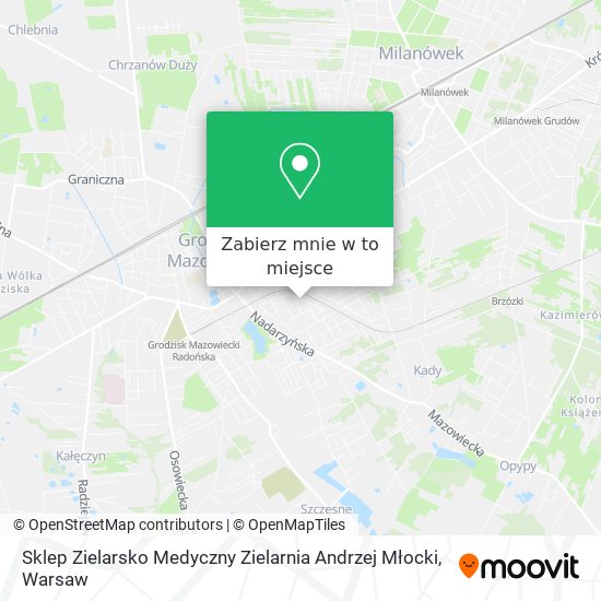 Mapa Sklep Zielarsko Medyczny Zielarnia Andrzej Młocki