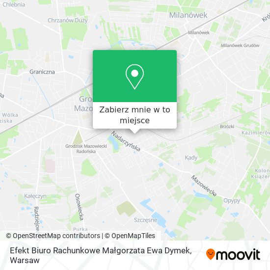 Mapa Efekt Biuro Rachunkowe Małgorzata Ewa Dymek