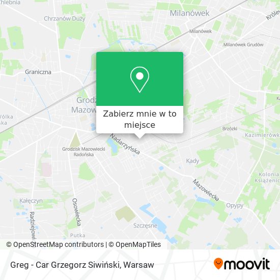 Mapa Greg - Car Grzegorz Siwiński