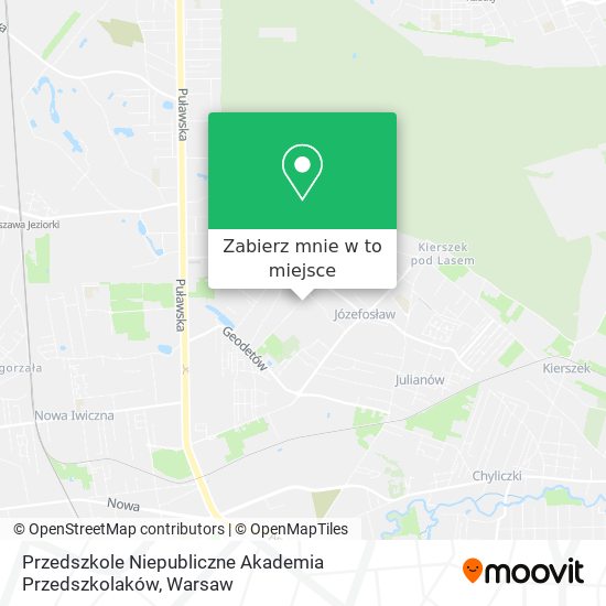 Mapa Przedszkole Niepubliczne Akademia Przedszkolaków