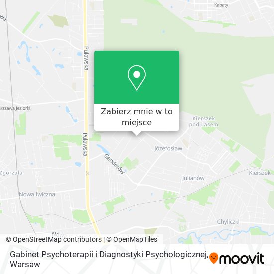 Mapa Gabinet Psychoterapii i Diagnostyki Psychologicznej