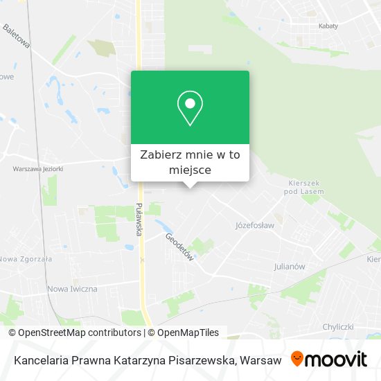 Mapa Kancelaria Prawna Katarzyna Pisarzewska