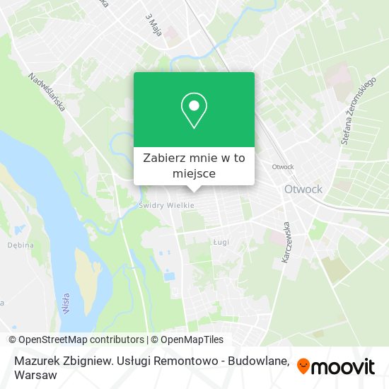 Mapa Mazurek Zbigniew. Usługi Remontowo - Budowlane