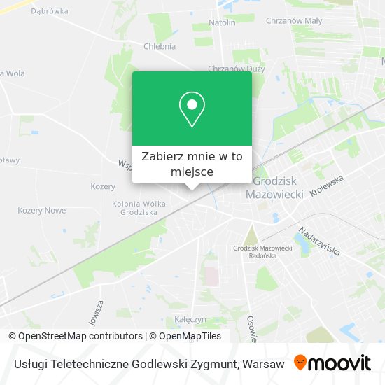 Mapa Usługi Teletechniczne Godlewski Zygmunt