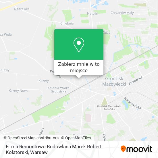 Mapa Firma Remontowo Budowlana Marek Robert Kolatorski