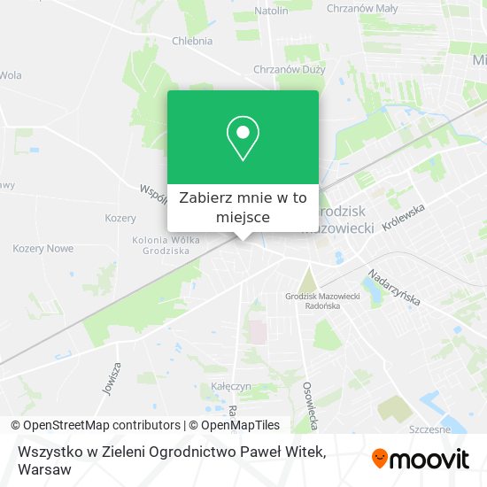 Mapa Wszystko w Zieleni Ogrodnictwo Paweł Witek