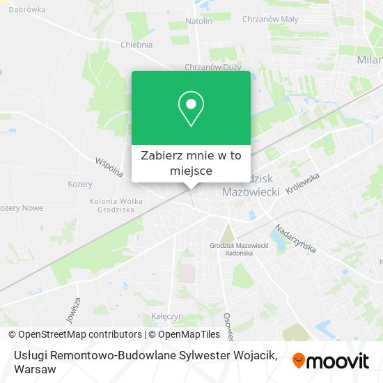 Mapa Usługi Remontowo-Budowlane Sylwester Wojacik