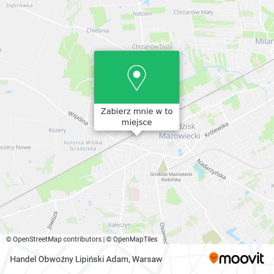 Mapa Handel Obwoźny Lipiński Adam