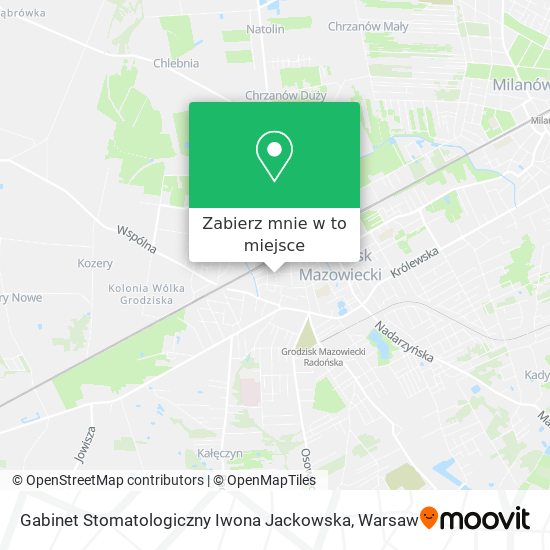 Mapa Gabinet Stomatologiczny Iwona Jackowska