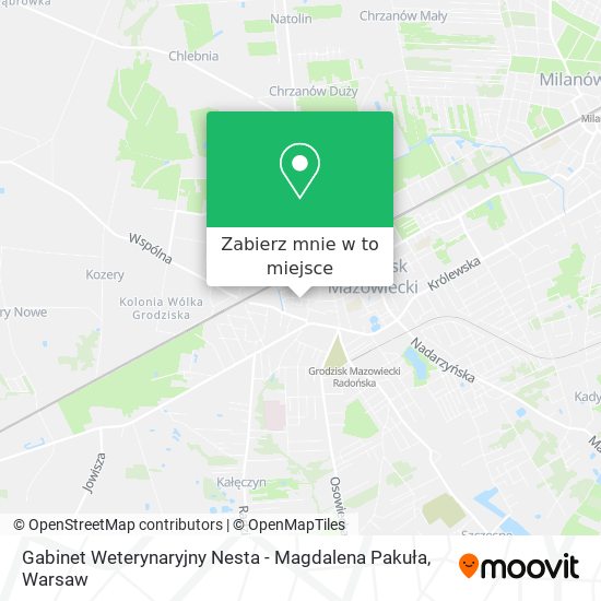 Mapa Gabinet Weterynaryjny Nesta - Magdalena Pakuła