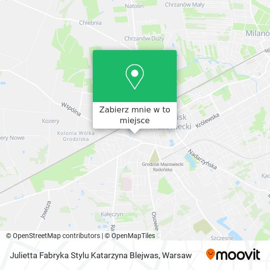 Mapa Julietta Fabryka Stylu Katarzyna Blejwas